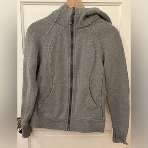 Lululemon Scuba Hoodie *Light Cotton Fleece Heathered Speckled Earth Sz 6